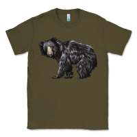 Army Green Sloth Bear Classic Tee - LillyAllenDesigns