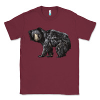 Burgundy Sloth Bear Classic Tee - LillyAllenDesigns