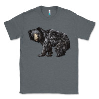 Charcoal Heather Sloth Bear Classic Tee - LillyAllenDesigns