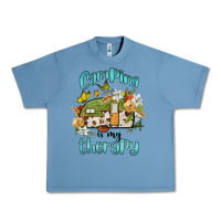 Pebble Blue camping is my therapy Urban Heavy Tee - BarkalooDesign