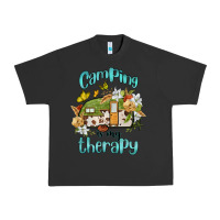 Pigment Black camping is my therapy Urban Heavy Tee - BarkalooDesign