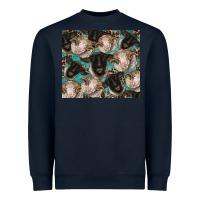 Navy suffolk ewe and merino ram sheeps Heavyweight Sweatshirt - BarkalooDesign