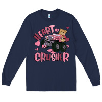 Navy heart crusher Long Sleeve Tee - MaliasSmallBusiness