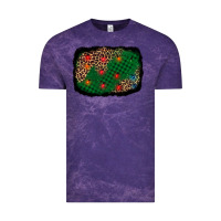 Cloud Purple green buffalo plaid christmas background Vintage Tee - AdoDesignShop