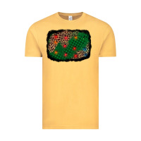 Vintage Mustard green buffalo plaid christmas background Vintage Tee - AdoDesignShop
