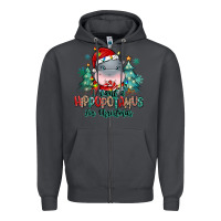 Smoke i want a hippopotamus for christmas Zipper Hoodie - MaliasSmallBusiness
