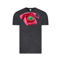 Vintage Black pink telephone Vintage Tee - AdoDesignShop