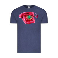 Vintage Denim pink telephone Vintage Tee - AdoDesignShop