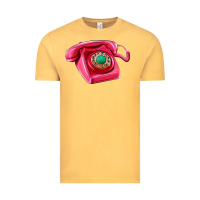 Vintage Mustard pink telephone Vintage Tee - AdoDesignShop