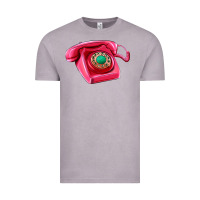 Vintage Zinc pink telephone Vintage Tee - AdoDesignShop