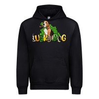 Black lucky dog St. Patrick's Urban Hoodie - HowdyJamesFarm
