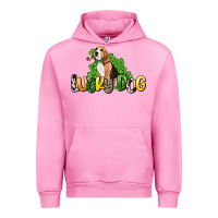 Fuchsia Pink lucky dog St. Patrick's Urban Hoodie - HowdyJamesFarm