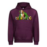 Mauve Wine lucky dog St. Patrick's Urban Hoodie - HowdyJamesFarm