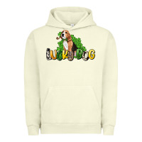 Pigment Pistachio lucky dog St. Patrick's Urban Hoodie - HowdyJamesFarm