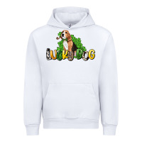 White lucky dog St. Patrick's Urban Hoodie - HowdyJamesFarm