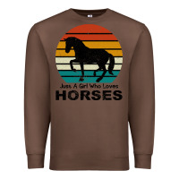 Chestnut Just A Girl Who Loves Horses Premium Sweatshirt - Bettercallsaul