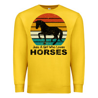 Lemon Just A Girl Who Loves Horses Premium Sweatshirt - Bettercallsaul
