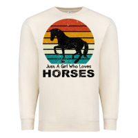 Sandshell Just A Girl Who Loves Horses Premium Sweatshirt - Bettercallsaul