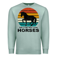 Seafoam Just A Girl Who Loves Horses Premium Sweatshirt - Bettercallsaul