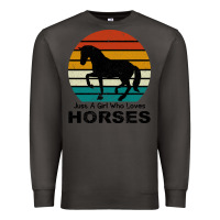 Smoke Just A Girl Who Loves Horses Premium Sweatshirt - Bettercallsaul