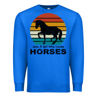 True Royal Just A Girl Who Loves Horses Premium Sweatshirt - Bettercallsaul