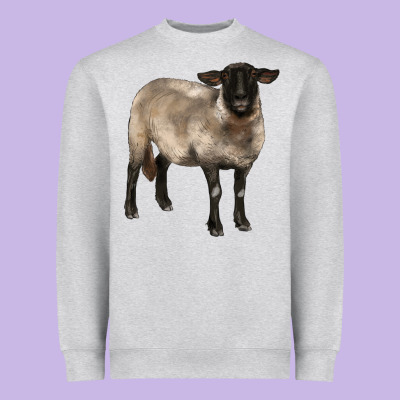 Suffolk Ewe Heavyweight Sweatshirt Designed By Barkaloodesign
