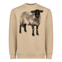 Mushroom suffolk ewe Heavyweight Sweatshirt - BarkalooDesign
