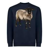Navy suffolk ewe Heavyweight Sweatshirt - BarkalooDesign