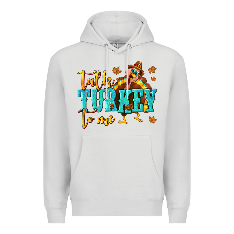Talk Turkey To Me Premium Hoodie by texasbilliewilder | Teevron