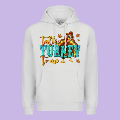 Talk Turkey To Me Premium Hoodie Designed By Texasbilliewilder