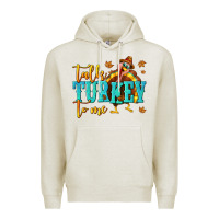 Oatmeal Heather Talk Turkey To Me Premium Hoodie - texasbilliewilder
