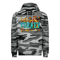Slate Camo Talk Turkey To Me Premium Hoodie - texasbilliewilder