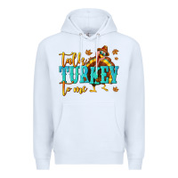 White Talk Turkey To Me Premium Hoodie - texasbilliewilder