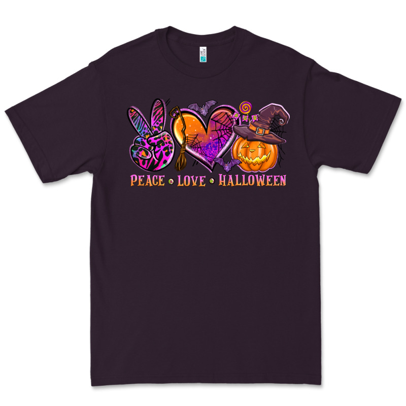 Peace Love Halloween Premium Tee by AdoDesignShop | Teevron