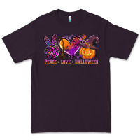 Plum peace love halloween Premium Tee - AdoDesignShop