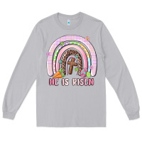 Moon Dust he is risen easter rainbow Long Sleeve Tee - MaliasSmallBusiness