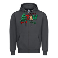 Smoke happy pawlidays christmas pets Zipper Hoodie - MaliasSmallBusiness