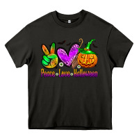 Asphalt peace love halloween Heavy Core Tee - Zillion Design Studio