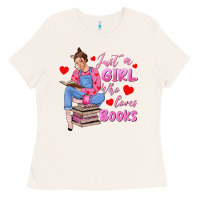 Bone just a girl who loves books Ladies Tee - texasbilliewilder