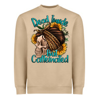 Dead Inside But Caffeinated Heavyweight Sweatshirt | Teevron