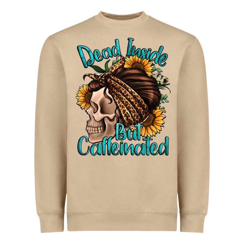 Dead Inside But Caffeinated Heavyweight Sweatshirt by Jasminsmagicworld | Teevron