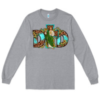 Heather Grey dad san judas sunflower leopard turquoise Long Sleeve Tee - JahusDesignShop