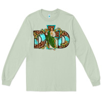 Matcha dad san judas sunflower leopard turquoise Long Sleeve Tee - JahusDesignShop