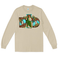 Mushroom dad san judas sunflower leopard turquoise Long Sleeve Tee - JahusDesignShop