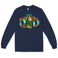 Navy dad san judas sunflower leopard turquoise Long Sleeve Tee - JahusDesignShop