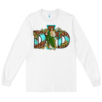 White dad san judas sunflower leopard turquoise Long Sleeve Tee - JahusDesignShop