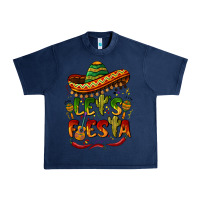 Navy let's fiesta mexican hat Urban Heavy Tee - BarkalooDesign