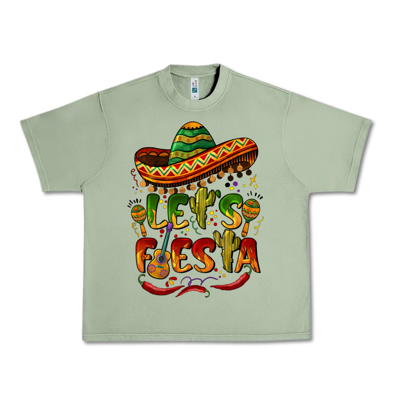 Let's Fiesta Mexican Hat Urban Heavy Tee by BarkalooDesign | Teevron