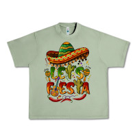 Oil Green let's fiesta mexican hat Urban Heavy Tee - BarkalooDesign
