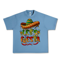 Pebble Blue let's fiesta mexican hat Urban Heavy Tee - BarkalooDesign